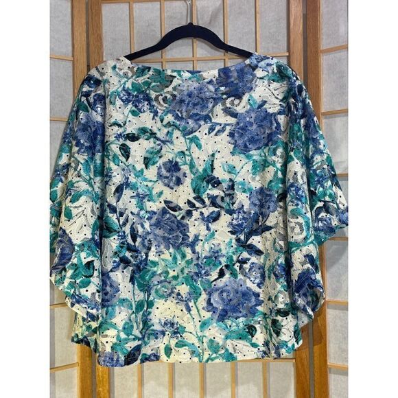 Draper's and Damons Sm Lace/Rhinestone Blouse - Picture 7 of 16